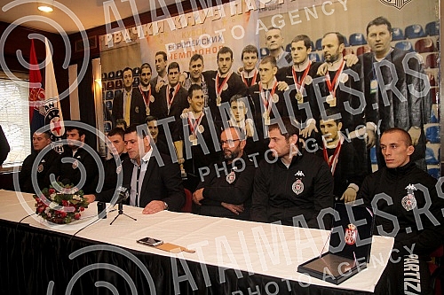 Konferencija za medije Rvackog kluba Partizan pred odlazak u Sibir (Rusija) na dva medjunarodna turnira