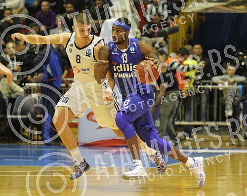 Utakmica petog (5) kola Evrukupa (EUROCUP) izmedju KK Partizan NIS Beograd i CSU Asesoft Ploiesti (Rumunija) odigrana u hali Pionir