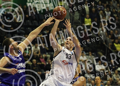 Utakmica petog (5) kola Evrukupa (EUROCUP) izmedju KK Partizan NIS Beograd i CSU Asesoft Ploiesti (Rumunija) odigrana u hali Pionir