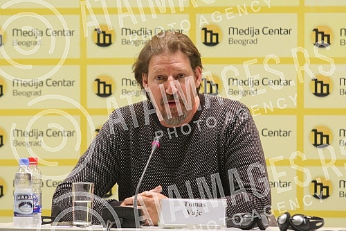 Ne davimo Beograd organized a press conference in the Media Center of the Co-President of the European Green Party and member of the European Parliament Thomas Weitz, who is engaged in the Committee on Foreign Affairs of the European Parliament.Ne 