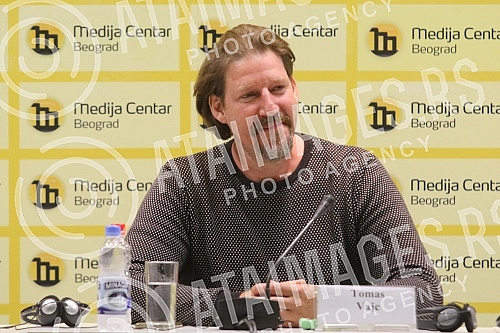 Ne davimo Beograd organized a press conference in the Media Center of the Co-President of the European Green Party and member of the European Parliament Thomas Weitz, who is engaged in the Committee on Foreign Affairs of the European Parliament.Ne 