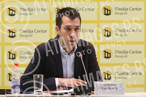 Ne davimo Beograd organized a press conference in the Media Center of the Co-President of the European Green Party and member of the European Parliament Thomas Weitz, who is engaged in the Committee on Foreign Affairs of the European Parliament.Ne 