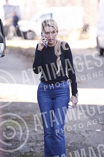 On the set of the movie 