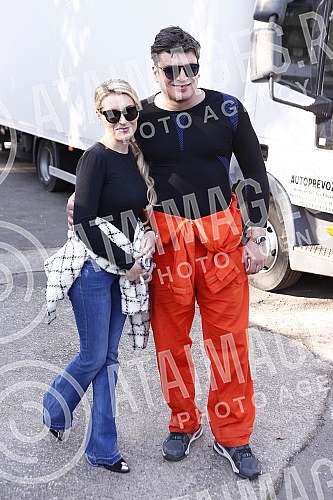 On the set of the movie 