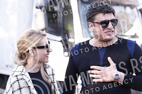 On the set of the movie 