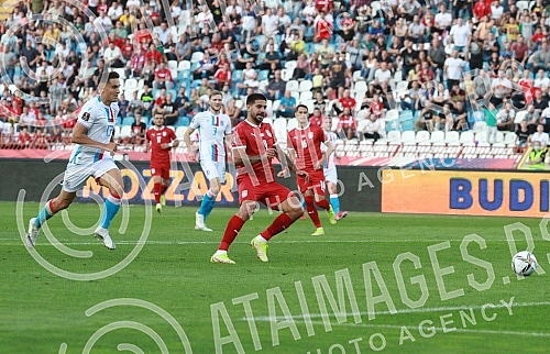 The match of the fourth round of Group A qualification for the 2022 World Cup between the football teams of Serbia and Luxembourg was played at the Rajko Mitic Stadium.Utakmica cetvrtog kola grupe A kvalifikacija za Svetsko prvenstvo 2022. godine i