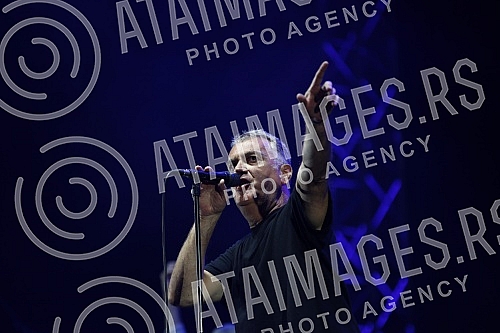 Concert of the band Partibrejkers at the Tasmajdan stadium.Koncert benda Partibrejkers na stadionu Tasmajdan