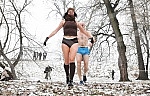 Winter races in their underwear - underpants RUN BELGRADE 2017 held at Ada Ciganlija.Zimska trka u donjem vesu - BELGRADE UNDERPANTS RUN 2017 odrzana na Adi ciganliji.