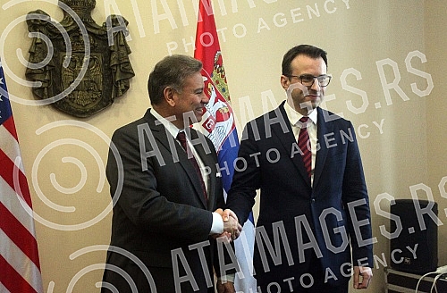Director of the Office of the Government of Serbia for Kosovo and Metohija, Petar Petkovic, met with the Deputy Assistant Secretary for European and Eurasian Affairs and the Special Envoy of the United States of America for the Western Balkans, Gabri
