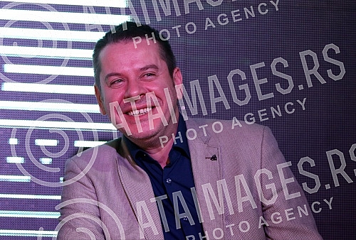 Press conference of the Vlado Georgiev held in Kasina on the occasion of the announcement of the concert at the Sava Center.Pres konferencija Vlade Georgieva odrzana u Kasini a povodom najave koncerta u Sava centru