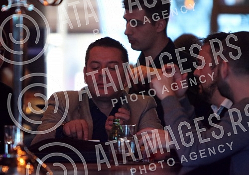 Press conference of the Vlado Georgiev held in Kasina on the occasion of the announcement of the concert at the Sava Center.Pres konferencija Vlade Georgieva odrzana u Kasini a povodom najave koncerta u Sava centru