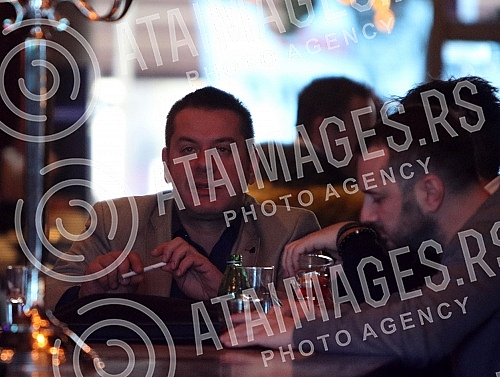 Press conference of the Vlado Georgiev held in Kasina on the occasion of the announcement of the concert at the Sava Center.Pres konferencija Vlade Georgieva odrzana u Kasini a povodom najave koncerta u Sava centru