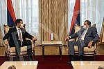 Serbian member of the BiH presidency Milorad Dodik met with serbian sports minister Vanja Udovicic.Srpski clan Predsjednistva BiH Milorad Dodik sastao se sa ministrom sporta Srbije Vanjom Udovicicem. 