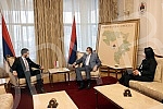 Serbian member of the BiH presidency Milorad Dodik met with serbian sports minister Vanja Udovicic.Srpski clan Predsjednistva BiH Milorad Dodik sastao se sa ministrom sporta Srbije Vanjom Udovicicem. 