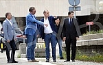 Serbian President Aleksandar Vucic visited the Emergency Center.Predsednik Srbije Aleksandar VUcic obisao Urgentni centar.