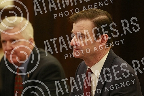 President of Repubic of Serbia Aleksandar Vucic meet with David Hale undersecretary of the US State Department.Aleksandar Vucic, predsednik Republike Srbije primio je Davida Hejla (David Hale) podsekretara americkog Stejt Departmenta.