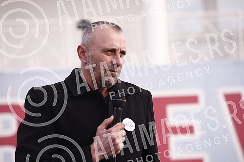 Roadblock in Gornji Nedeljice due to the announcement of the continuation of the Jadar project.Bolokada puta u Gornjim Nedeljicama zbog najave nastavak projekta Jadar.