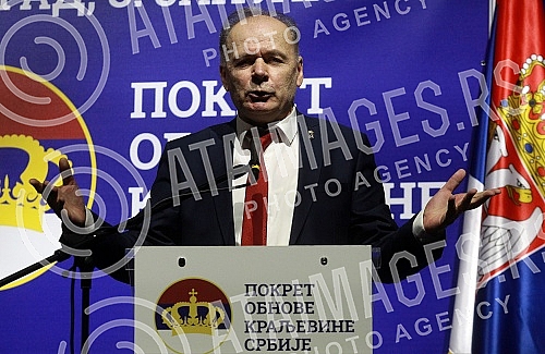 In Kombank Hall, part of the leadership of the Movement for the Renewal of the Kingdom of Serbia (POKS) organized the election assembly of the movement.U Kombank dvorani deo rukovodstva Pokreta obnove Kraljevine Srbije (POKS) je organizovao izbornu