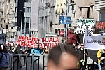 A gathering of market vendors protesting against e-fiscalization in Serbian markets marched in front of the Usca shopping mall, and then protesters marched towards Zeleni venac and Terazije tunnel, then to Makednoska Street and the RTS building, from