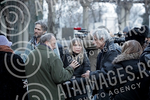Burial - the cremation of the Serbian actress Neda Arneric held at the New Cemetery.Sahrana - kremacija srpske glumice Nede Arneric odrzana na Novom groblju.