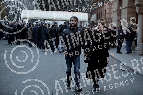 Burial - the cremation of the Serbian actress Neda Arneric held at the New Cemetery.Sahrana - kremacija srpske glumice Nede Arneric odrzana na Novom groblju.