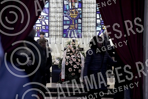 Burial - the cremation of the Serbian actress Neda Arneric held at the New Cemetery.Sahrana - kremacija srpske glumice Nede Arneric odrzana na Novom groblju.