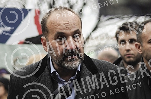 On the stand of the Free movement citizen in Knez Mihailova street PSG leader Sasa Jankovic held a press conference on the current events, the situation in the PSG and the lawsuits against some media.Na standu Pokreta slobodnih gradjana u Knez Mihai