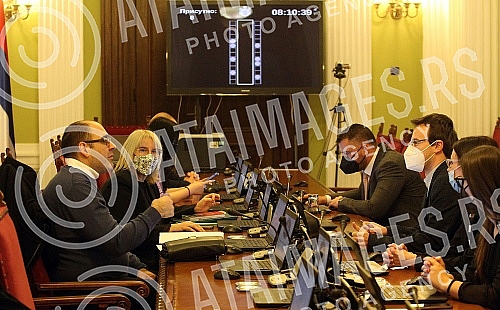 Session of the Committee on Justice, State Administration and Local Self-Government was held in the House of the National Assembly. Sednica Odbora za odbranu i unutrasnje poslove odzana je u Domu Narodne skupstine. 