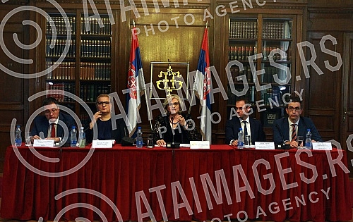 The Governor of the National Bank of Serbia, Jorgovanka Tabakovic, held a press conference in the building of the National Bank of Serbia.Guverner Narodne banke Srbije Jorgovanka Tabakovic odrzala je konferenciju za medije u zgradi Narodne banke Sr
