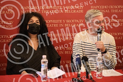 A press conference was held at the National Theater on the occasion of the premiere of the play Orlando by Virginia Woolf, directed by Bojan Djordjev.U Narodno pozoristu odrzana konferencija za novinare  povodom premijere drame Orlando Virdzinije V