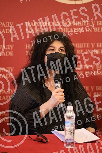 A press conference was held at the National Theater on the occasion of the premiere of the play Orlando by Virginia Woolf, directed by Bojan Djordjev.U Narodno pozoristu odrzana konferencija za novinare  povodom premijere drame Orlando Virdzinije V