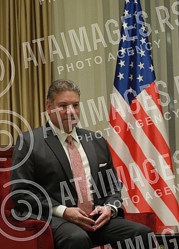The President of the Republic of Serbia, Aleksandar Vucic, met with the US Deputy Assistant Secretary of State, Gabriel Escobar, at Villa Mir.Predsednik Republike Srbije Aleksandar Vucic sastao se sa zamenikom pomocnika americkog drzavnog sekretara