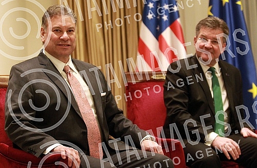 The President of the Republic of Serbia, Aleksandar Vucic, met with the US Deputy Assistant Secretary of State, Gabriel Escobar, and the European Union Special Representative for Belgrade-Pristina Dialogue and Other Western Balkans Regional Issues, M