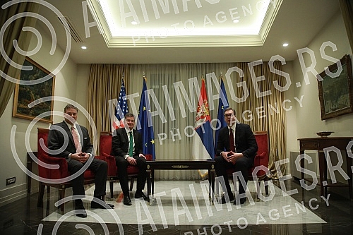 The President of the Republic of Serbia, Aleksandar Vucic, met with the US Deputy Assistant Secretary of State, Gabriel Escobar, and the European Union Special Representative for Belgrade-Pristina Dialogue and Other Western Balkans Regional Issues, M