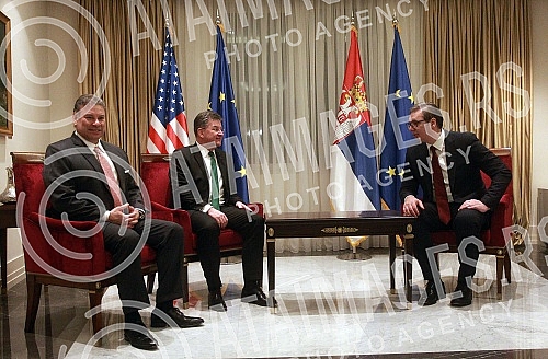 The President of the Republic of Serbia, Aleksandar Vucic, met with the US Deputy Assistant Secretary of State, Gabriel Escobar, and the European Union Special Representative for Belgrade-Pristina Dialogue and Other Western Balkans Regional Issues, M