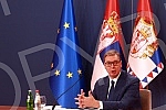 After the meeting with Serbs from Kosovo and Metohija, the President of the Republic of Serbia, Aleksandar Vucic, addressed the public and spoke about the negotiations in Brussels and the situation in Kosovo and Metohija.Posle sastanka sa Srbima sa