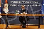 After the meeting with Serbs from Kosovo and Metohija, the President of the Republic of Serbia, Aleksandar Vucic, addressed the public and spoke about the negotiations in Brussels and the situation in Kosovo and Metohija.Posle sastanka sa Srbima sa