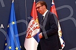 After the meeting with Serbs from Kosovo and Metohija, the President of the Republic of Serbia, Aleksandar Vucic, addressed the public and spoke about the negotiations in Brussels and the situation in Kosovo and Metohija.Posle sastanka sa Srbima sa