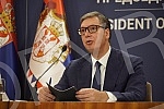 After the meeting with Serbs from Kosovo and Metohija, the President of the Republic of Serbia, Aleksandar Vucic, addressed the public and spoke about the negotiations in Brussels and the situation in Kosovo and Metohija.Posle sastanka sa Srbima sa
