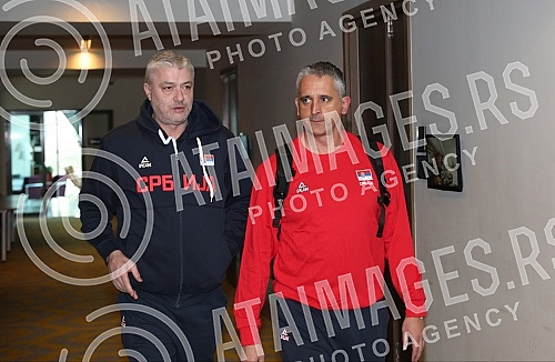 Gathering of the Serbian national team due to the qualifying cycle for going to Eurobasket 2021 and a press conference of selectors Igor Kokoskov at the Crowne Plaza Hotel.Okupljanje muske reprezentacija Srbije zbog kvalifikacionog ciklusa za odlaza