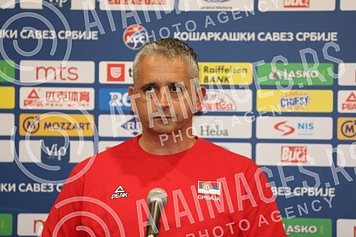 Gathering of the Serbian national team due to the qualifying cycle for going to Eurobasket 2021 and a press conference of selectors Igor Kokoskov at the Crowne Plaza Hotel.Okupljanje muske reprezentacija Srbije zbog kvalifikacionog ciklusa za odlaza