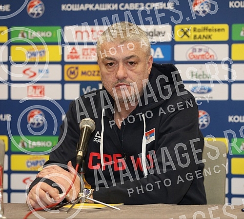 Gathering of the Serbian national team due to the qualifying cycle for going to Eurobasket 2021 and a press conference of selectors Igor Kokoskov at the Crowne Plaza Hotel.Okupljanje muske reprezentacija Srbije zbog kvalifikacionog ciklusa za odlaza