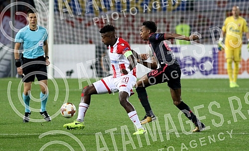 3rd round of UEFA Europa League match between FK Crvena zvezda and FC Arsenal held on stadium 