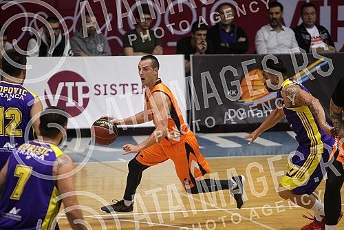 Basketball match between KK Dynamic and KK Teodo Tivat - Second (2nd) round of ABA League 2 held in sports hall Ranko Zeravica.Utakmica izmedju KK Dynamic i KK Teodo Tivat odigrana u hali Ranko Zeravica. Drugo kolo ABA Lige 2.