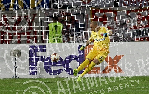3rd round of UEFA Europa League match between FK Crvena zvezda and FC Arsenal held on stadium 