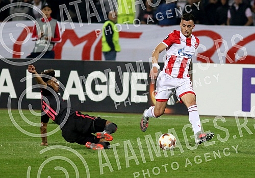3rd round of UEFA Europa League match between FK Crvena zvezda and FC Arsenal held on stadium 