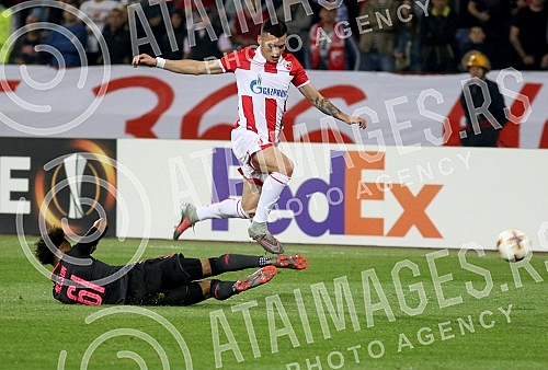 3rd round of UEFA Europa League match between FK Crvena zvezda and FC Arsenal held on stadium 