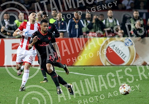 3rd round of UEFA Europa League match between FK Crvena zvezda and FC Arsenal held on stadium 