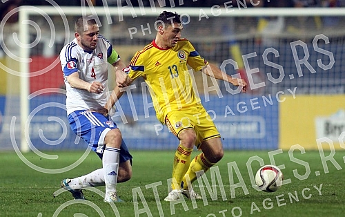 Kvalifikacije za Prvenstvo Evrope 2016 izmedju Rumunije i Farskih ostrva odigrano u Rumuniji (Romania - Faroe Islands European qualifiersmen's football).