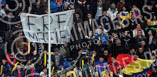 Kvalifikacije za Prvenstvo Evrope 2016 izmedju Rumunije i Farskih ostrva odigrano u Rumuniji (Romania - Faroe Islands European qualifiersmen's football).